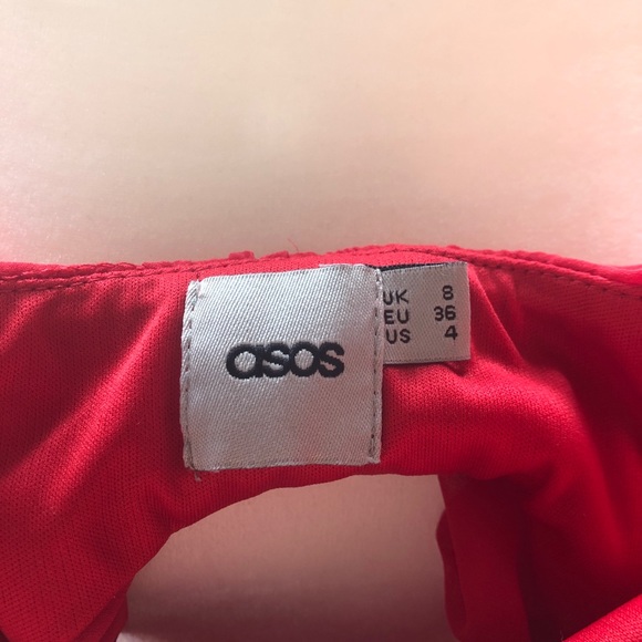 ASOS Red Valentine Dress | Size 4 - Picture 8 of 8